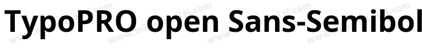 TypoPRO open Sans-Semibold ltalic字体转换
